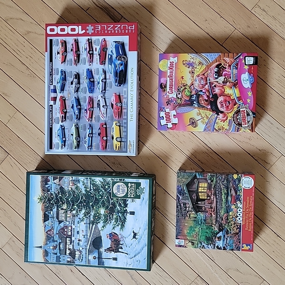 Four 1000 piece puzzles